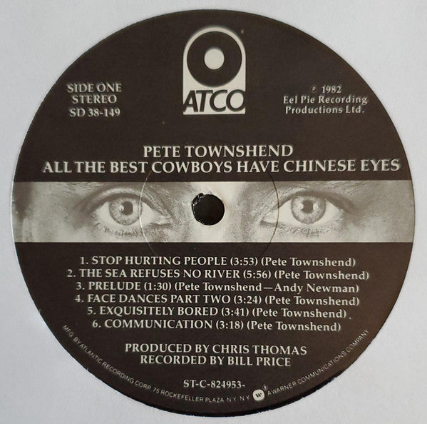 Buy Pete Townshend : All The Best Cowboys Have Chinese Eyes