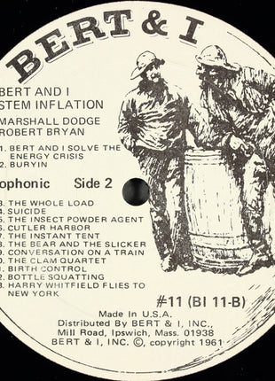 Robert Bryan (2) and Marshall Dodge : Bert And I Stem Inflation (LP, Album)