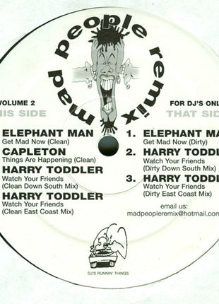 Various : Mad People Remix Volume 2 (12", Unofficial)
