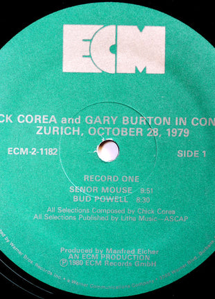 Gary Burton / Chick Corea : In Concert, Zürich, October 28, 1979 (2xLP, Album)