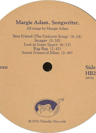 Margie Adam : Songwriter (LP, Album)