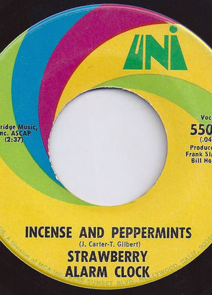 Strawberry Alarm Clock : Incense And Peppermints / The Birdman Of Alkatrash (7", Single, Glo)