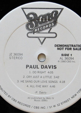 Paul Davis (3) : Paul Davis (LP, Album, Promo, San)