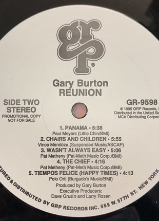 Gary Burton, Pat Metheny, Mitch Forman*, Will Lee, Peter Erskine : Reunion (LP, Album, Promo)