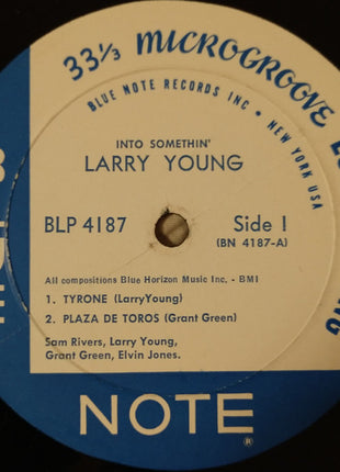 Larry Young : Into Somethin' (LP, Album, Mono)