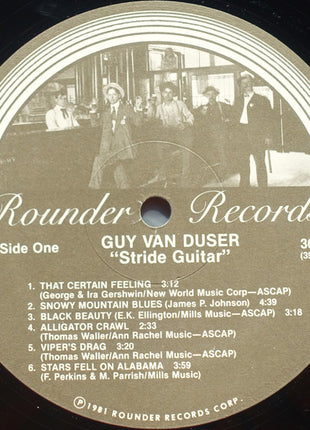 Guy Van Duser : "Stride Guitar" (LP, Album)