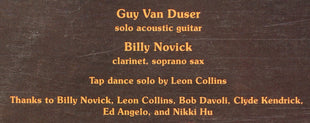 Guy Van Duser : "Stride Guitar" (LP, Album)