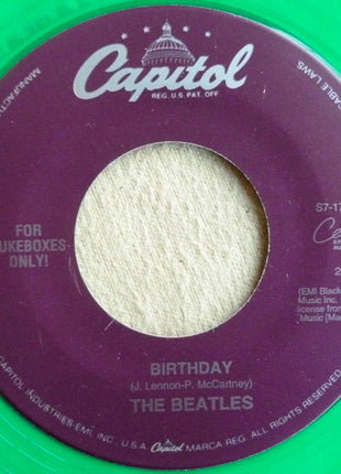 The Beatles : Birthday / Taxman (7", Single, Jukebox, Gre)