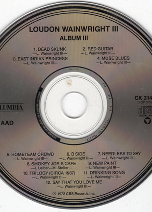 Loudon Wainwright III : Album III (CD, RE)