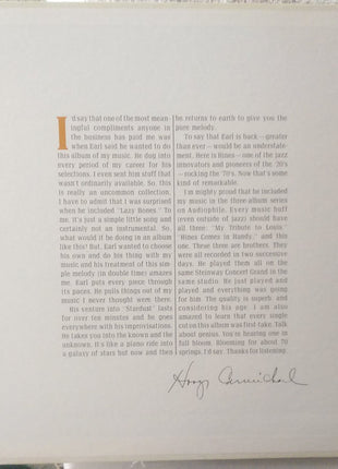 Earl Hines : Hines Does Hoagy (LP)