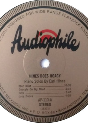 Earl Hines : Hines Does Hoagy (LP)
