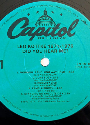 Leo Kottke : 1971-1976 "Did You Hear Me?" (LP, Comp, RE)