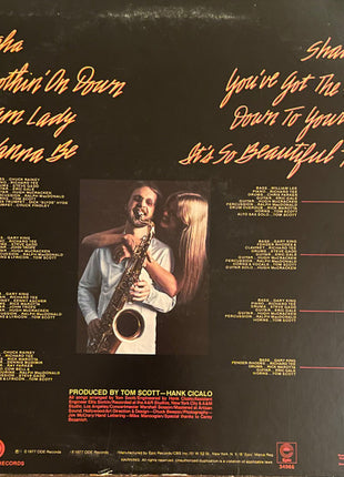 Tom Scott : Blow It Out (LP, Album, Ter)