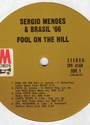 Sergio Mendes & Brasil '66* : Fool On The Hill (LP, Album, Ter)