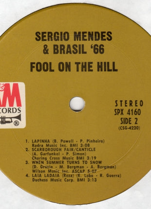 Sergio Mendes & Brasil '66* : Fool On The Hill (LP, Album, Ter)