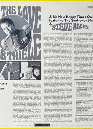 Bob Thiele And His New Happy Times Orchestra Featuring The Sunflower Singers And Steve Allen (3) : Do The Love (LP, Album)