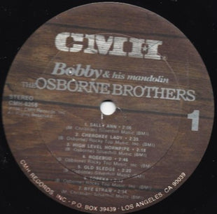 The Osborne Brothers : Bobby & His Mandolin (LP, Album)