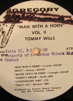 Tommy Wills Combo : Man With A Horn.....Vol II (LP, Album)