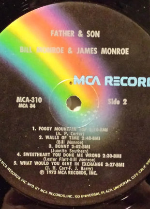 Bill Monroe &  James Monroe (2) : Father & Son (LP, Album)