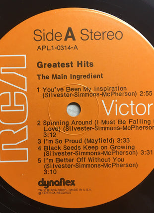 The Main Ingredient : Greatest Hits (LP, Comp)