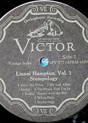 Lionel Hampton : Vol. 1 Stompology (LP, Album, Comp, Mono, Gat)