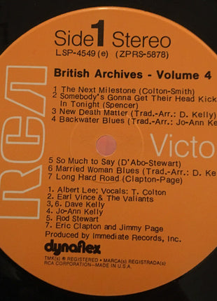 Various : British Blues Archive Series  (LP, Comp)
