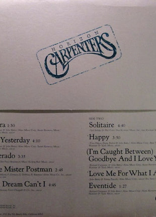 Carpenters : Horizon (LP, Album, Pit)