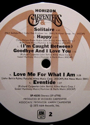 Carpenters : Horizon (LP, Album, Pit)