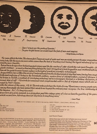 Mort Garson : Signs Of The Zodiac: Leo (LP, Album, Uni)