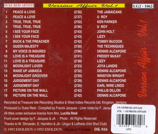 Various : Version Affair Vol. 1 (CD, Comp)