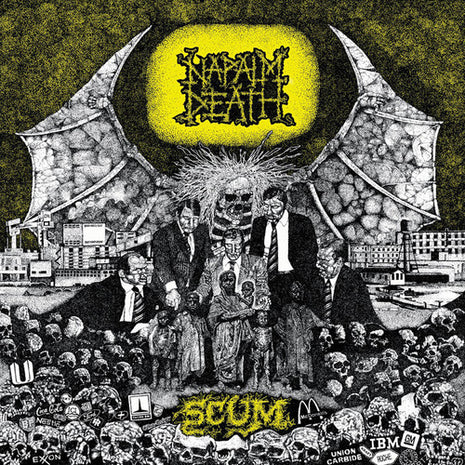the album cover for Napalm Death - Scum