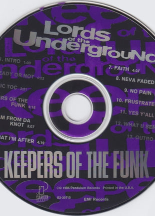 Lords Of The Underground : Keepers Of The Funk (CD, Album)