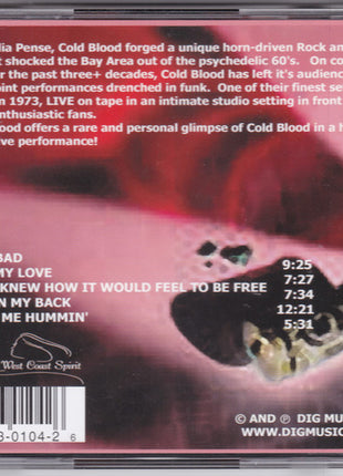 Cold Blood : Vintage Blood: Live 1973 (CD, Album)