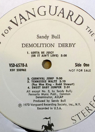 Sandy Bull : Demolition Derby (LP, Album, Promo)