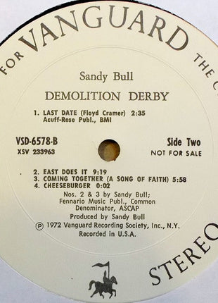 Sandy Bull : Demolition Derby (LP, Album, Promo)