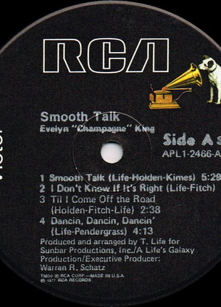 Evelyn King : Smooth Talk (LP, Album, RP, Ind)