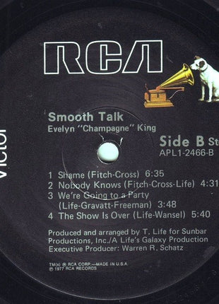 Evelyn King : Smooth Talk (LP, Album, RP, Ind)
