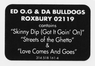 Ed O.G & Da Bulldogs : Roxbury 02119 (Cass, Album)