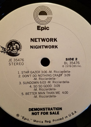 Network (11) : Nightwork (LP, Album, Promo)