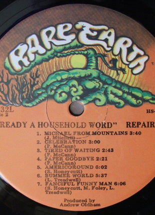 Repairs : Already A Household Word (LP, Album, RCA)