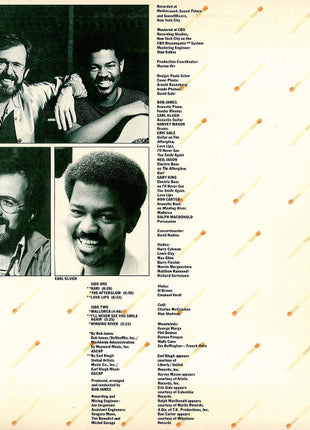 Bob James & Earl Klugh : One On One (LP, Album, Gat)