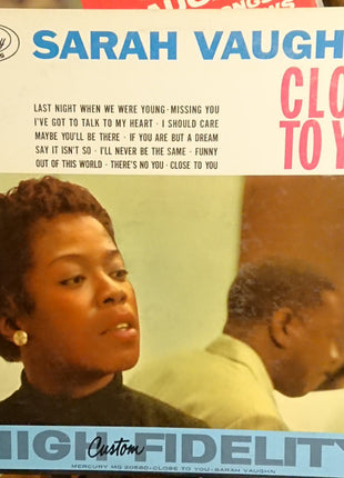 Sarah Vaughan : Close To You (LP, Album, Mono)