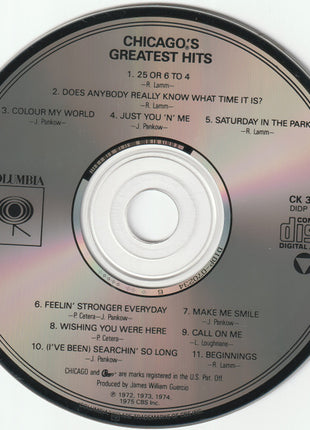 Chicago (2) : Chicago's Greatest Hits (CD, Comp, RE, DAD)