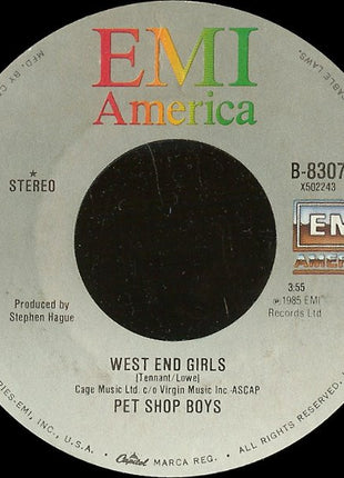 Pet Shop Boys : West End Girls (7", Single, Spe)