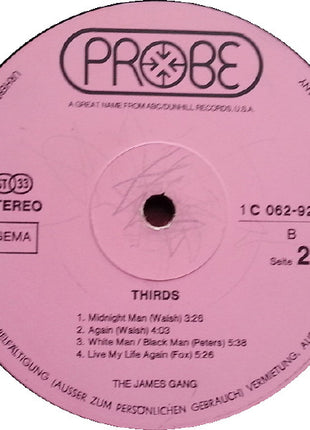 James Gang : Thirds (LP, Album)