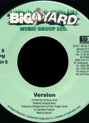 Bounty Killer : My Decision (7")