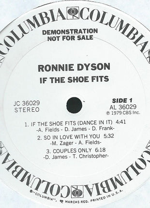 Ronnie Dyson : If The Shoe Fits (LP, Album, Promo)