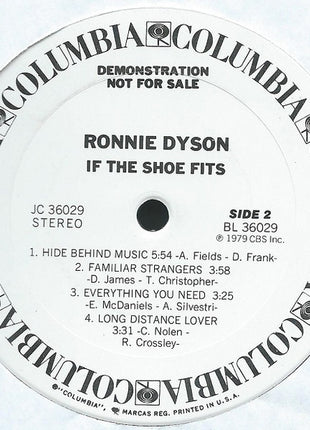 Ronnie Dyson : If The Shoe Fits (LP, Album, Promo)