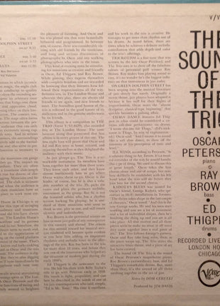 Oscar Peterson • Ray Brown • Ed Thigpen : The Sound Of The Trio (LP, Album, Mono, MGM)
