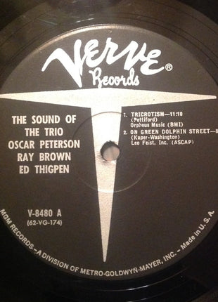 Oscar Peterson • Ray Brown • Ed Thigpen : The Sound Of The Trio (LP, Album, Mono, MGM)